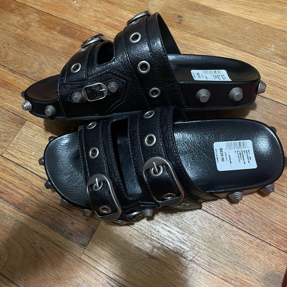 Balenciaga cagole studded sandals